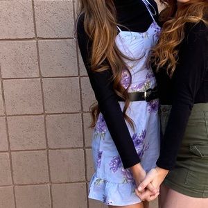 Purple floral dress